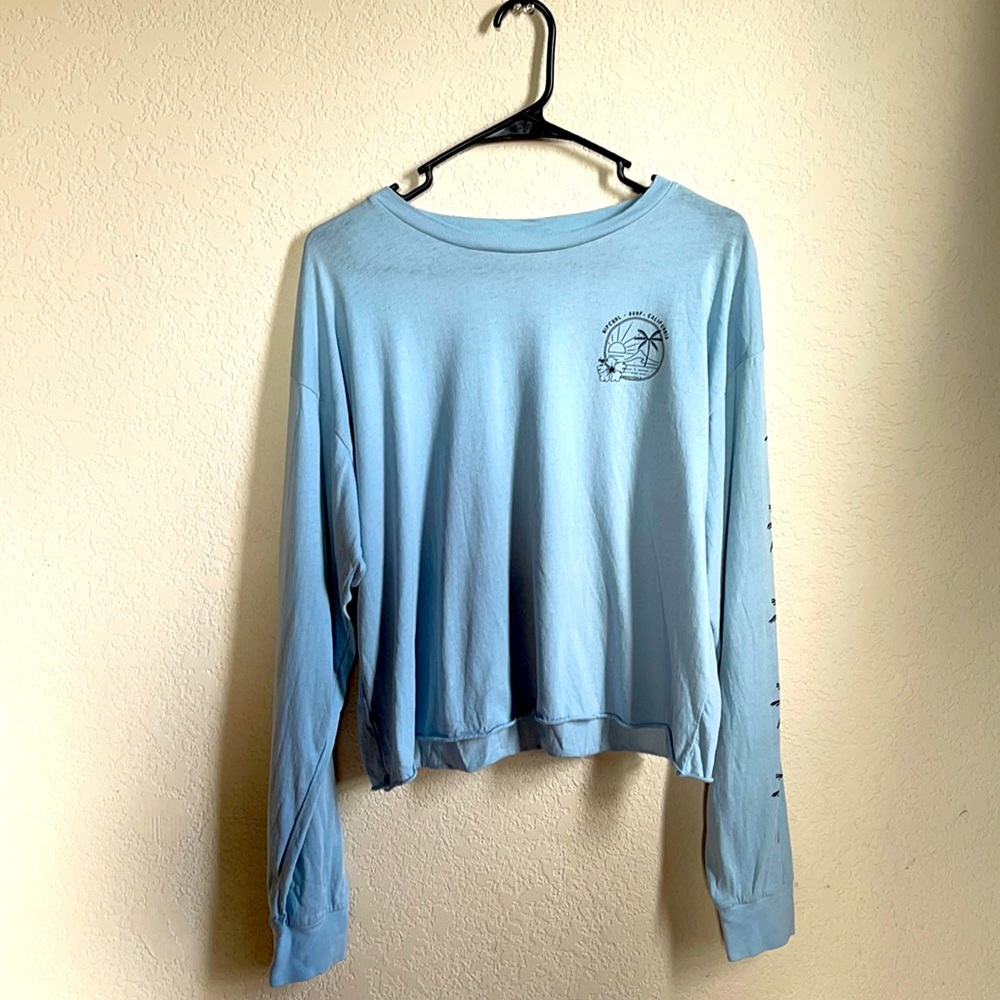 Light blue Cropped long sleeve